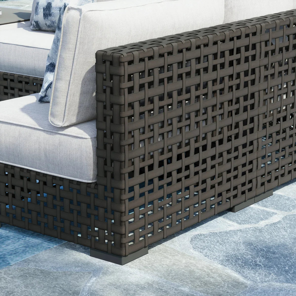 Sirio Oceanside 9-piece Fire Outdoor Seating Set
