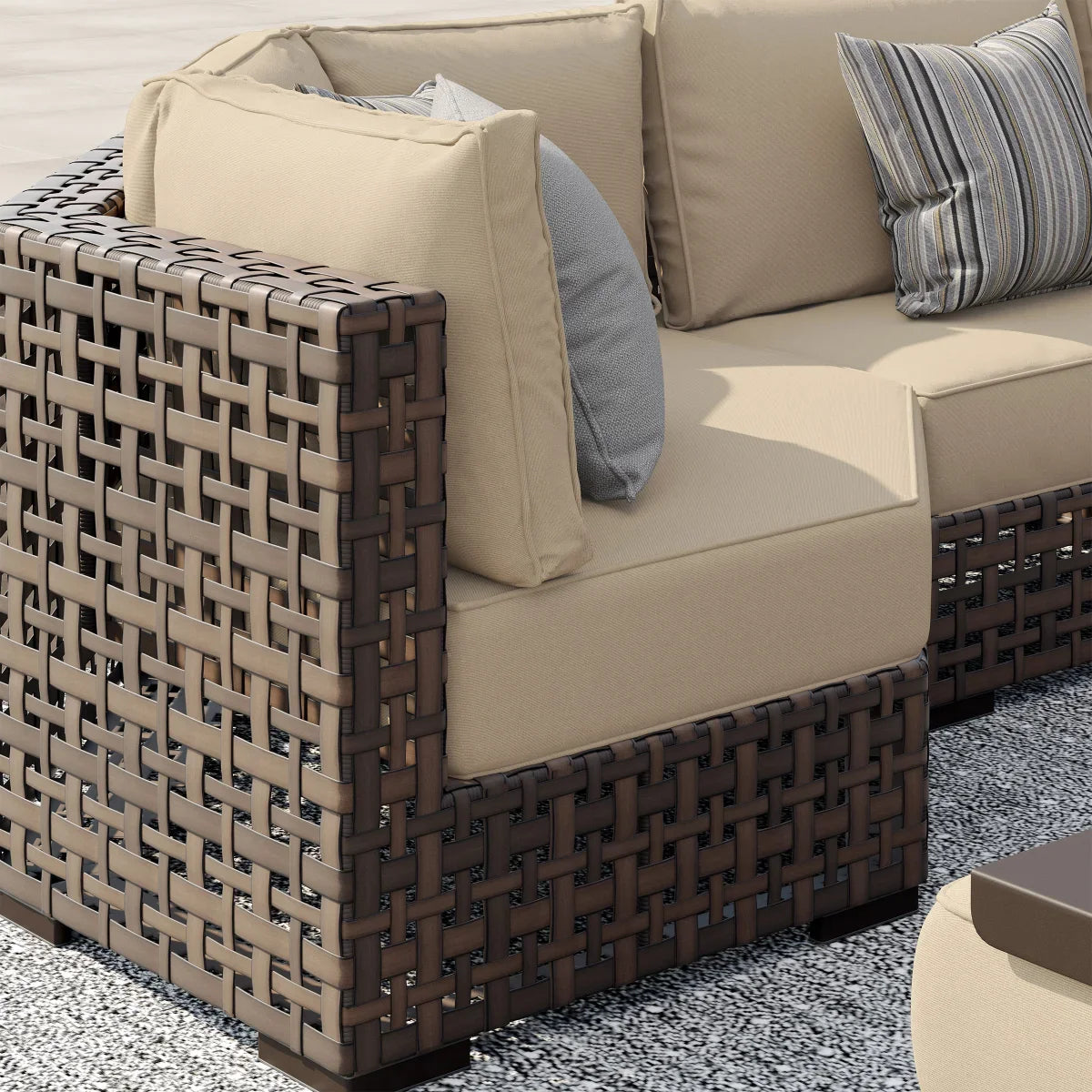 Sirio Oceanside 9-piece Fire Outdoor Seating Set