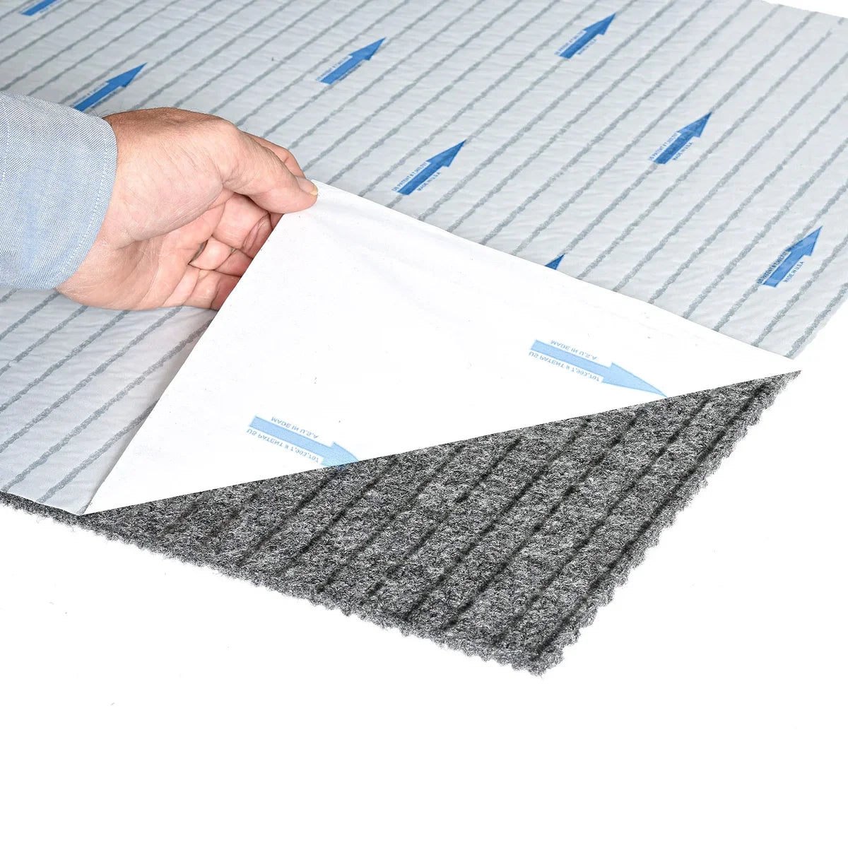 Mohawk 24”x24” Couture Premium Self-Stick Carpet Tiles, 15 titles. 60 sqft/carton.