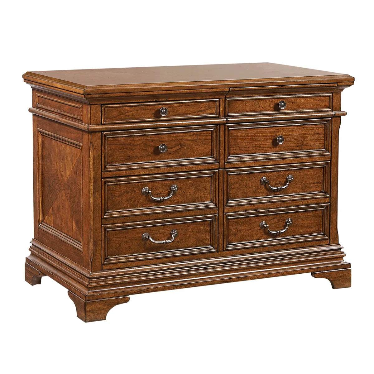 Lewis 66" Desk with Return & Lateral File