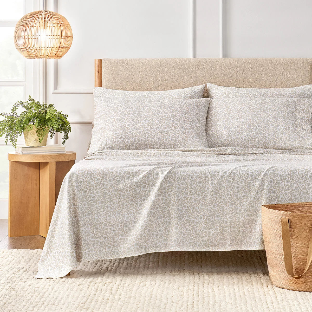 Purely Organic 300 Thread Count 6-piece Organic Cotton Sheet Set