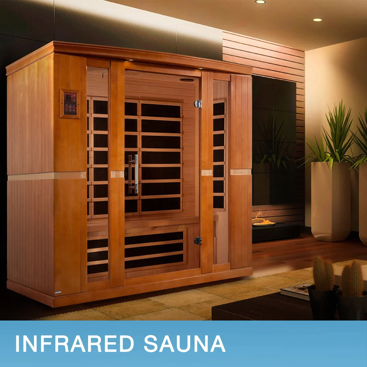Dynamic Bergamo 4-person Indoor Low EMF FAR Infrared Sauna