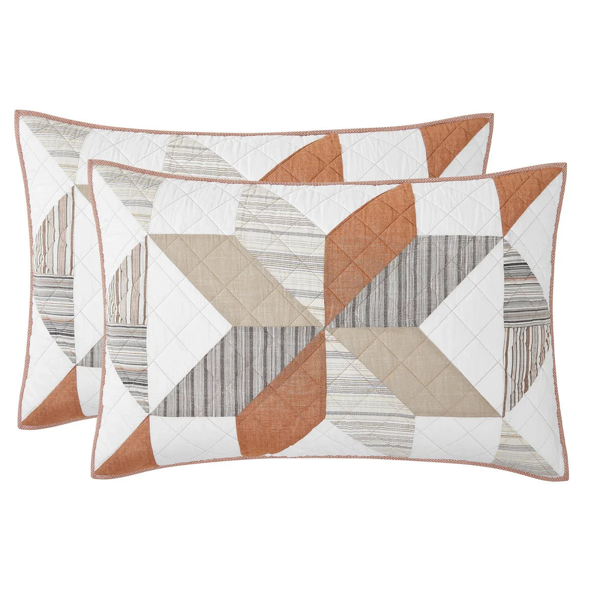 Origami Pieced Modern Patchwork 3-piece Quilt Set