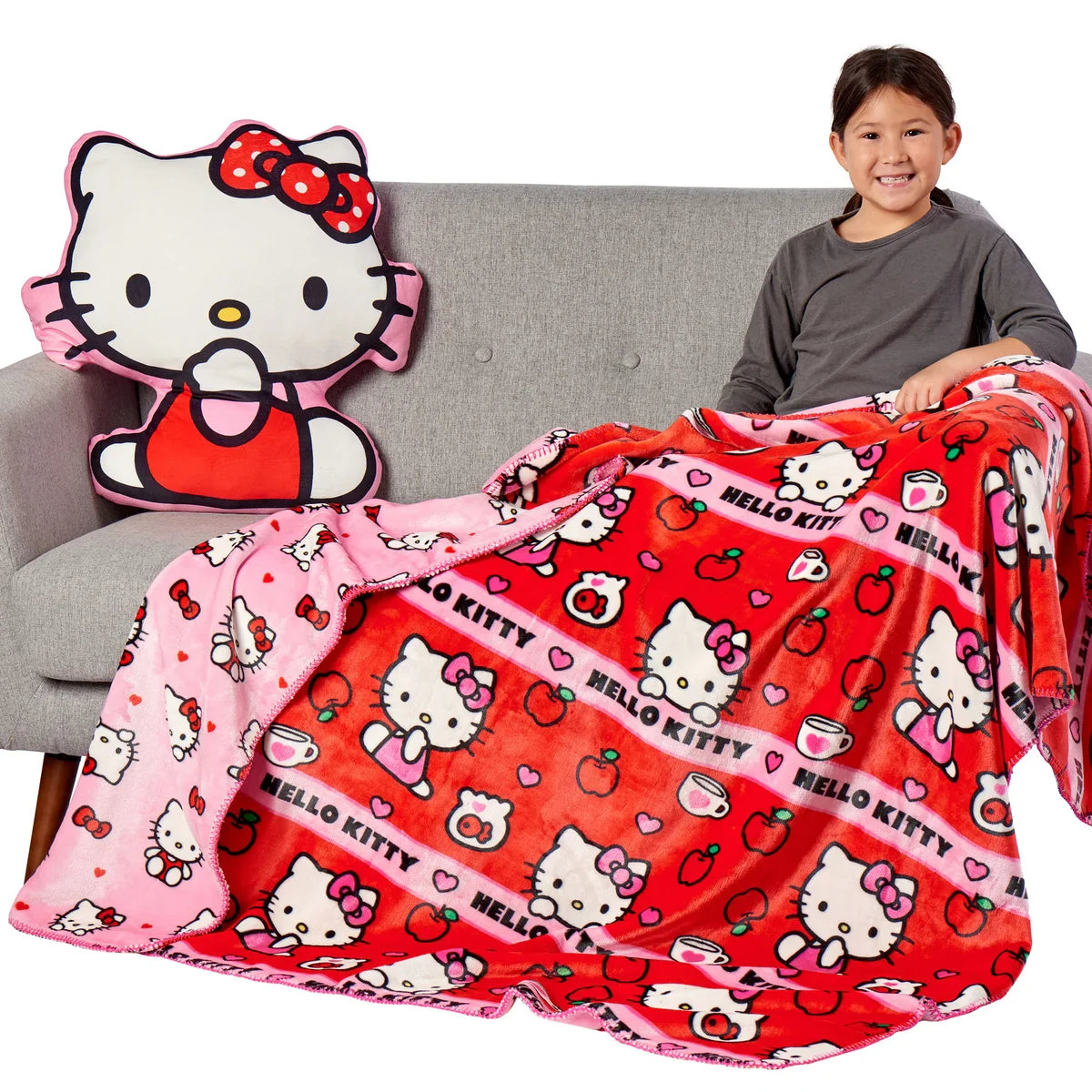 Hello Kitty Cloud Pillow & Blanket Bundle