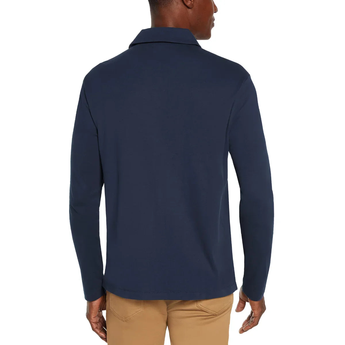 Banana Republic Men's Long Sleeve Luxe Polo Shirt
