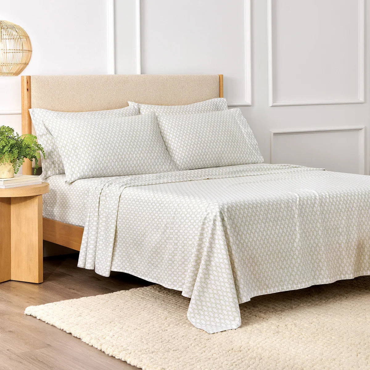 Purely Organic 300 Thread Count 6-piece Organic Cotton Sheet Set