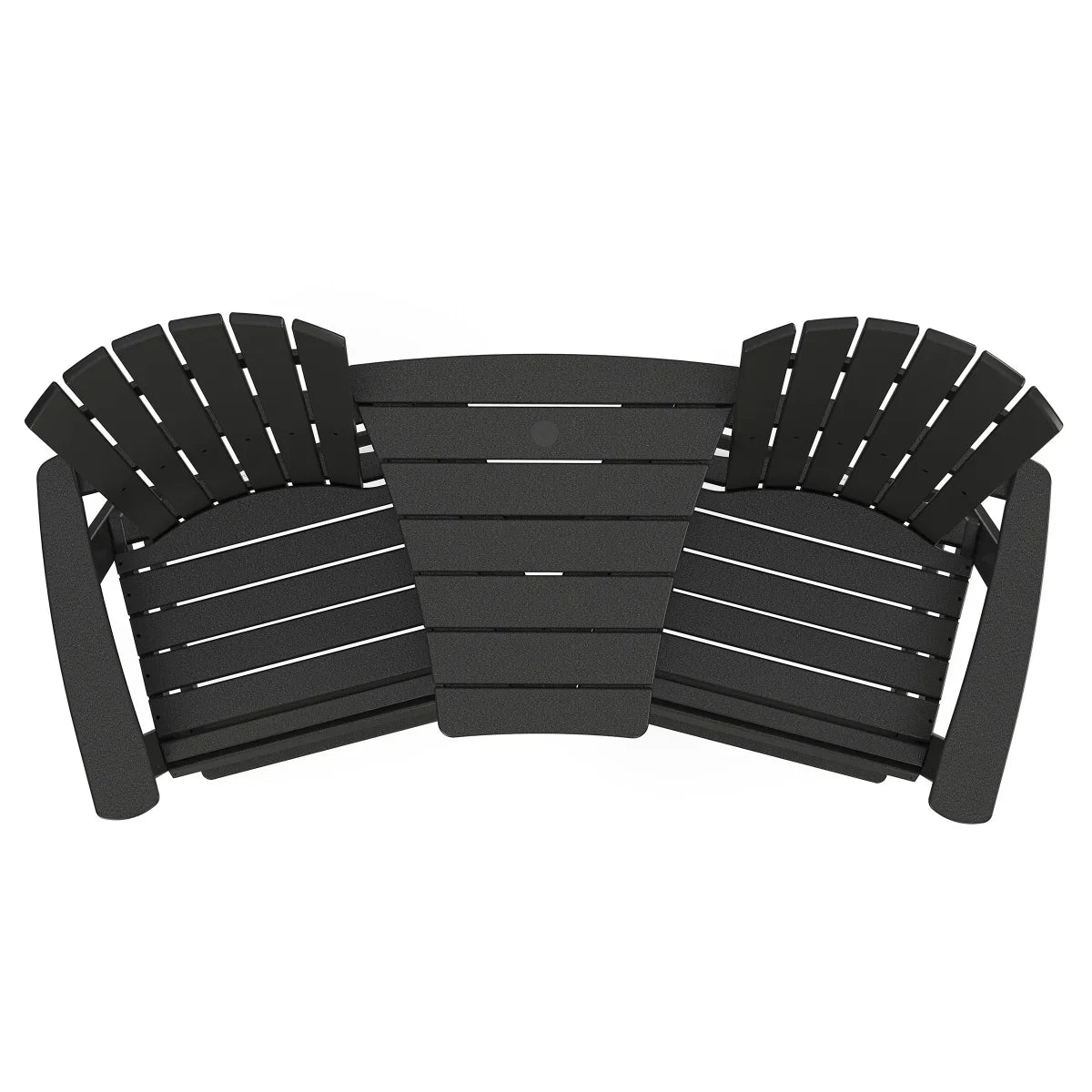 Polywood Portside 3-piece Shellback Counter Chair Set with Connecting Table