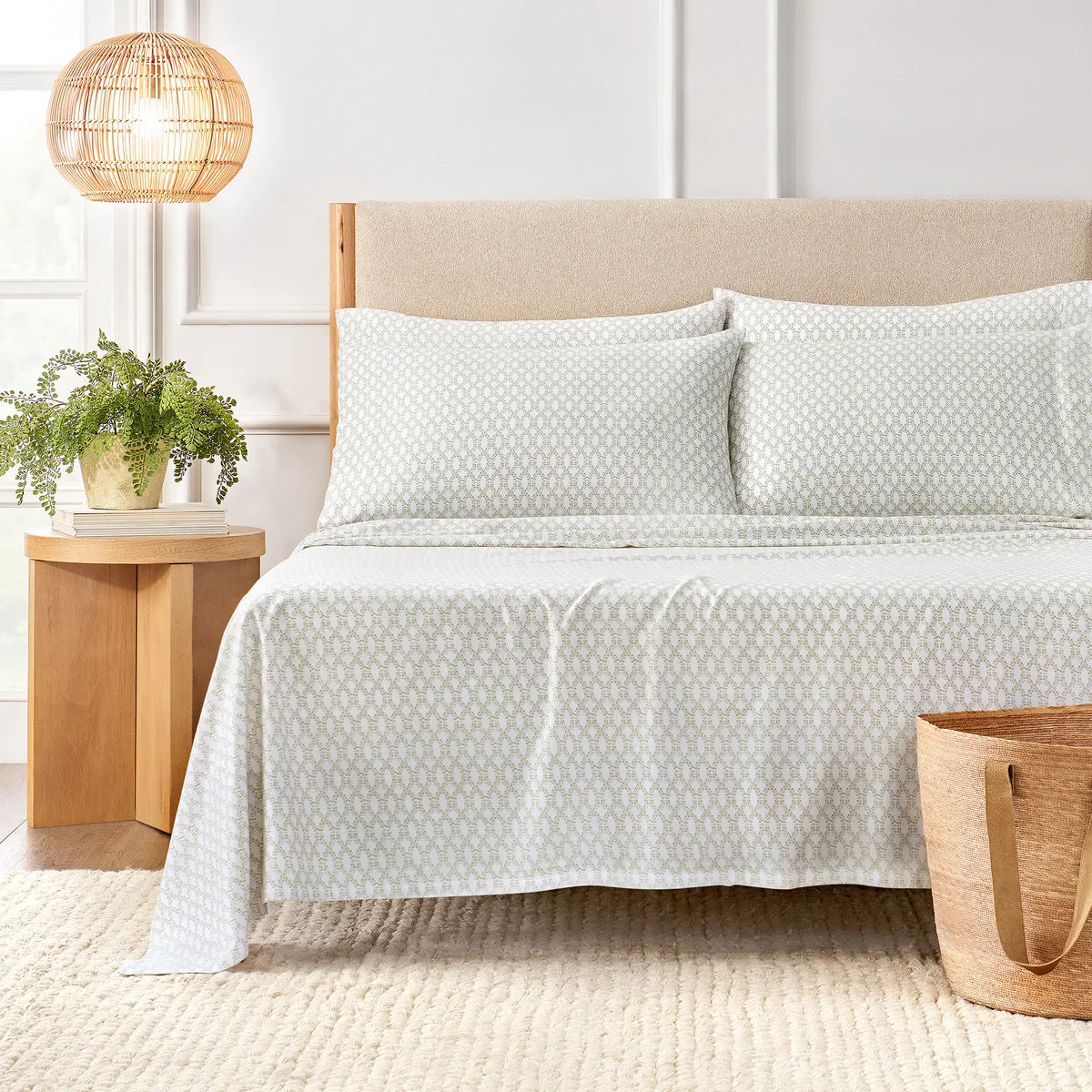 Purely Organic 300 Thread Count 6-piece Organic Cotton Sheet Set