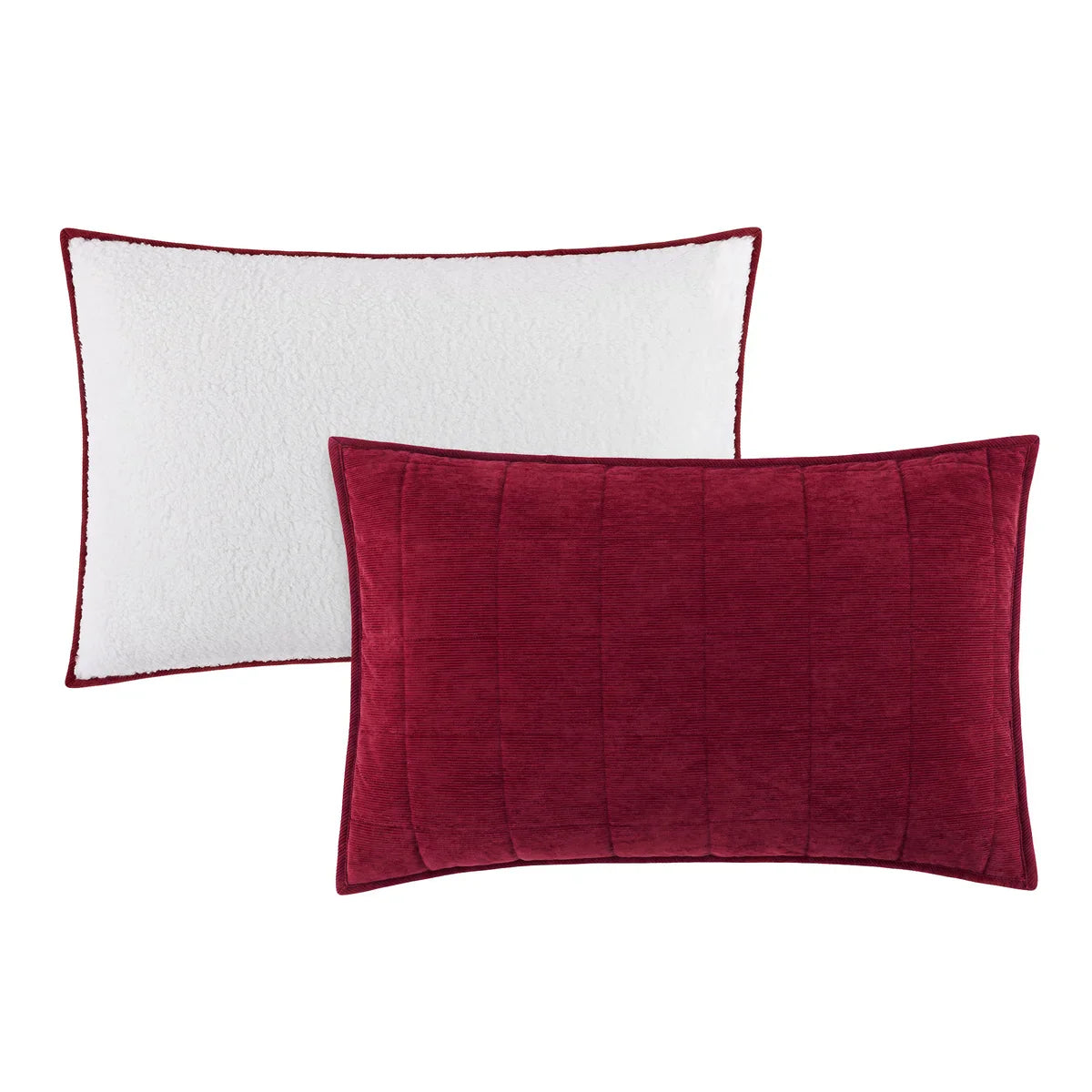 Charisma 3-piece Corduroy and Sherpa Fleece Quilt Set