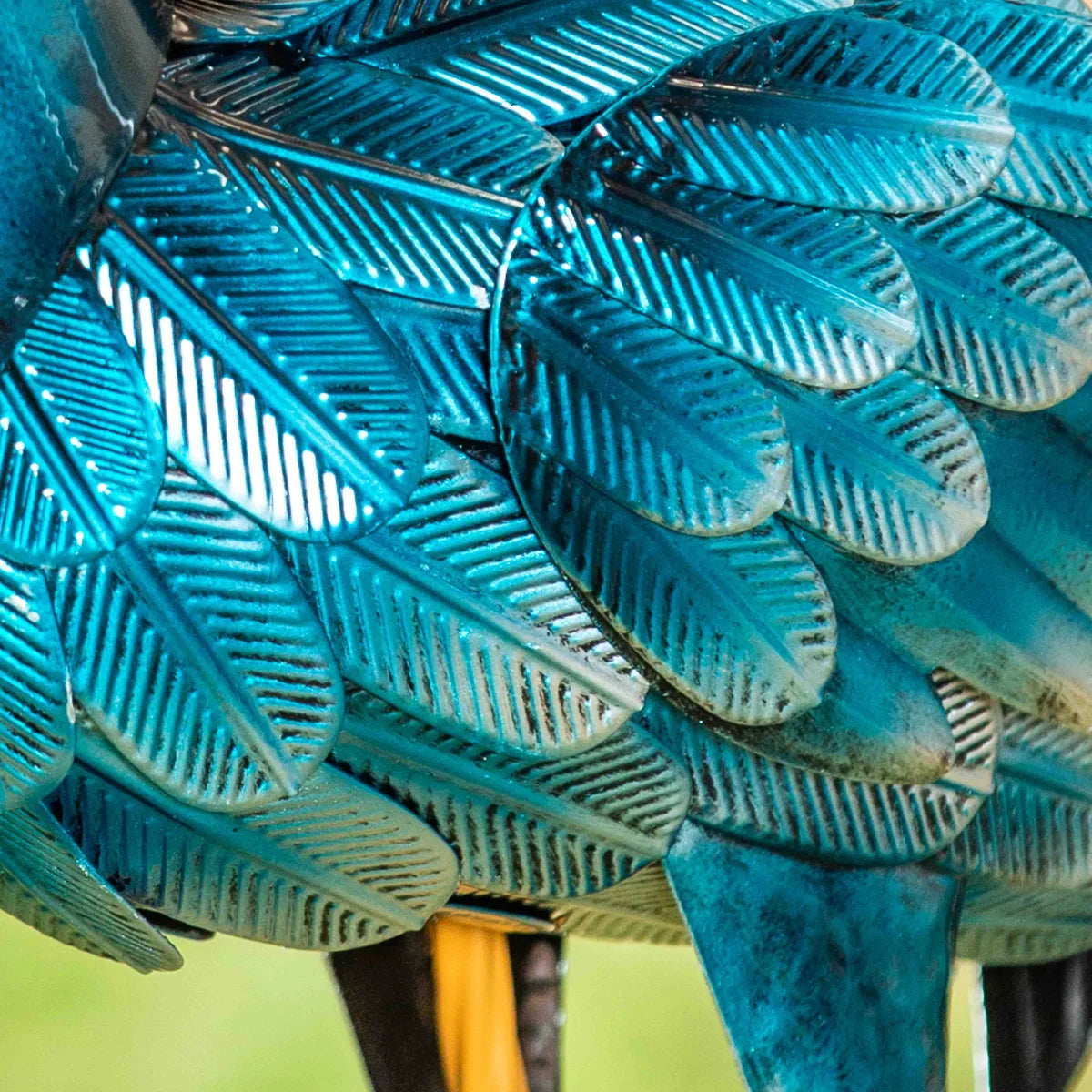 35” Blue Heron Statue Pair