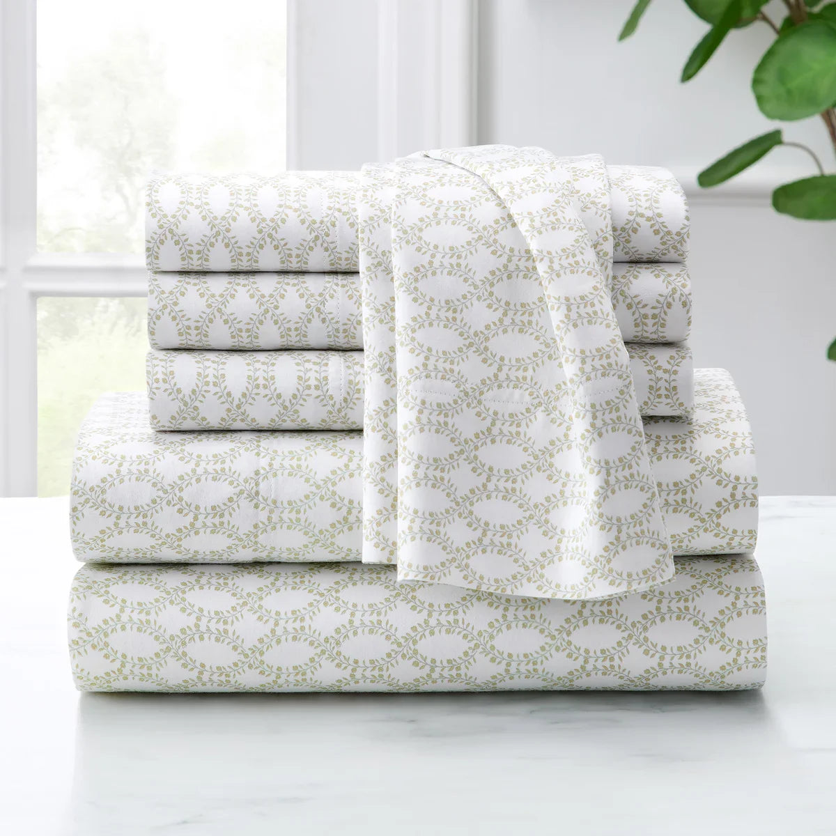 Purely Organic 300 Thread Count 6-piece Organic Cotton Sheet Set