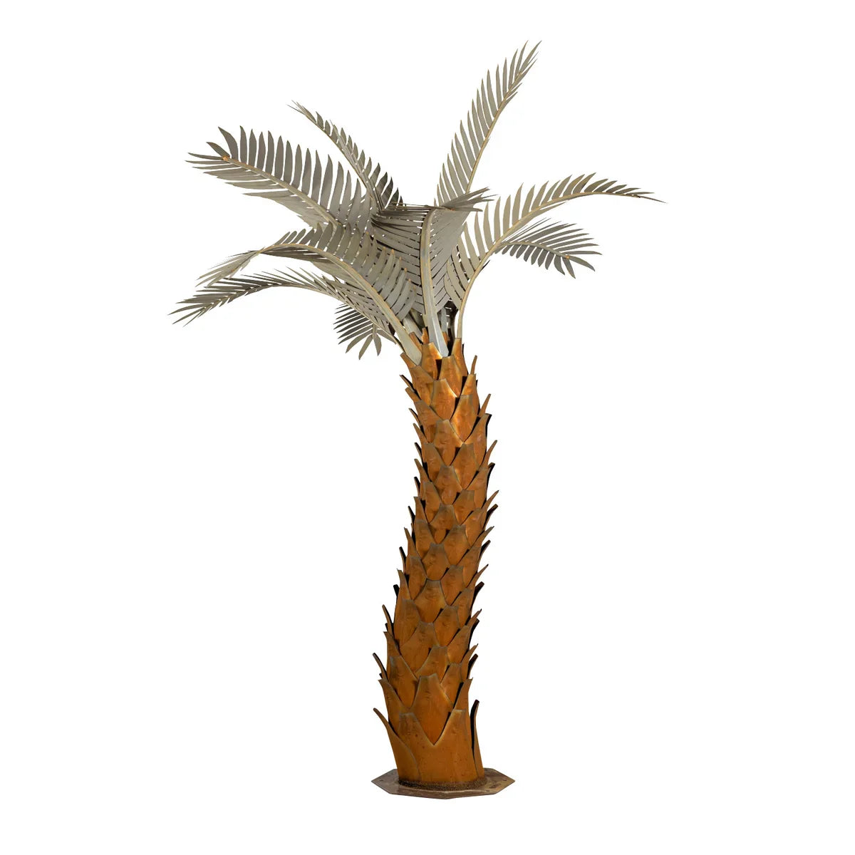 10’ Sunset Palm Tree Sculpture by Desert Steel