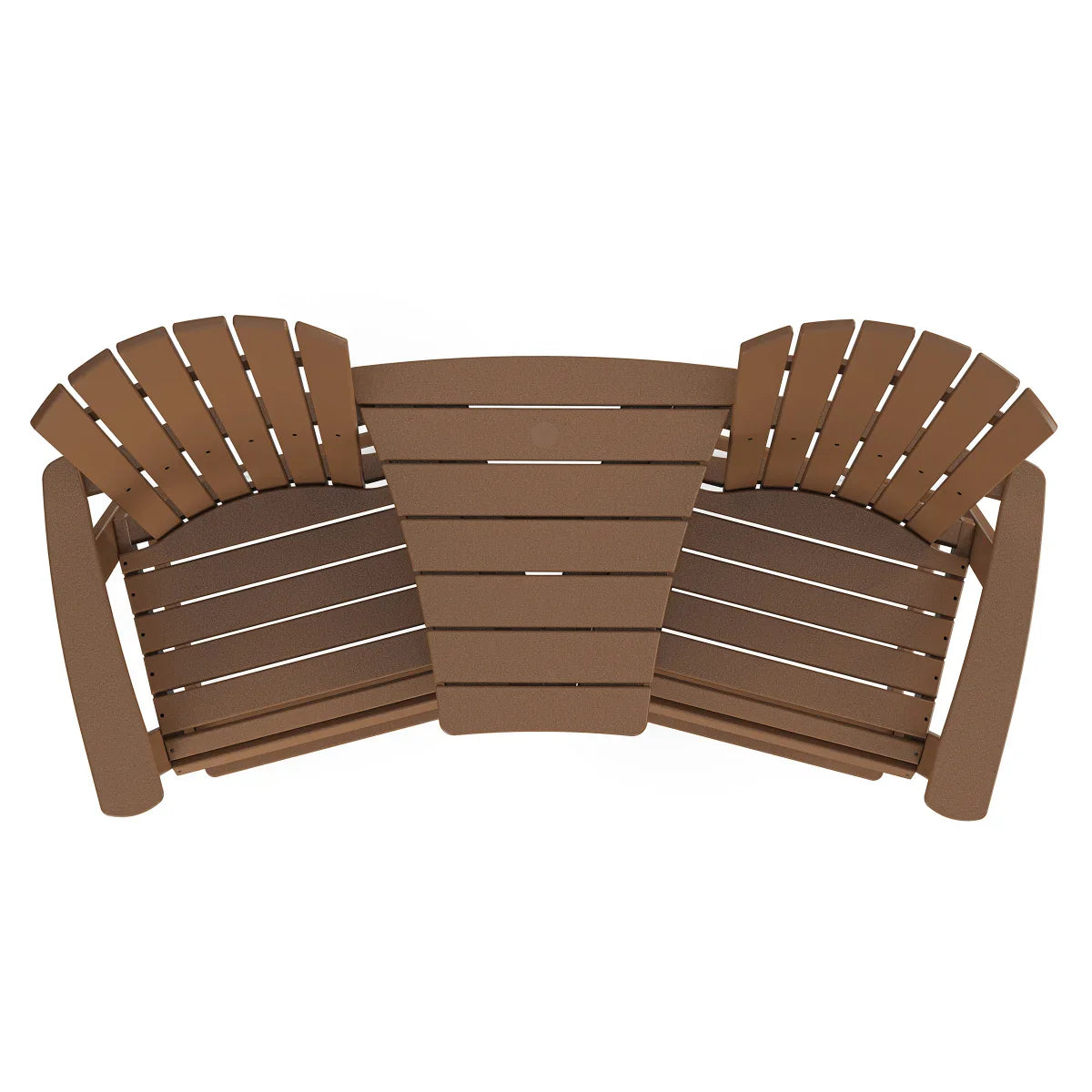 Polywood Portside 3-piece Shellback Counter Chair Set with Connecting Table