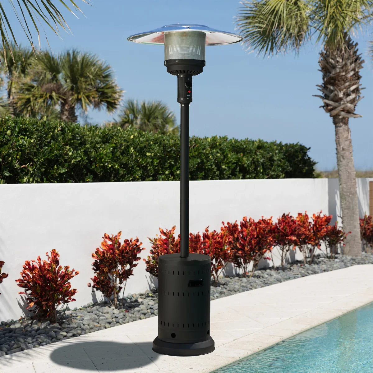 Fire Sense Matte Black Patio Heater