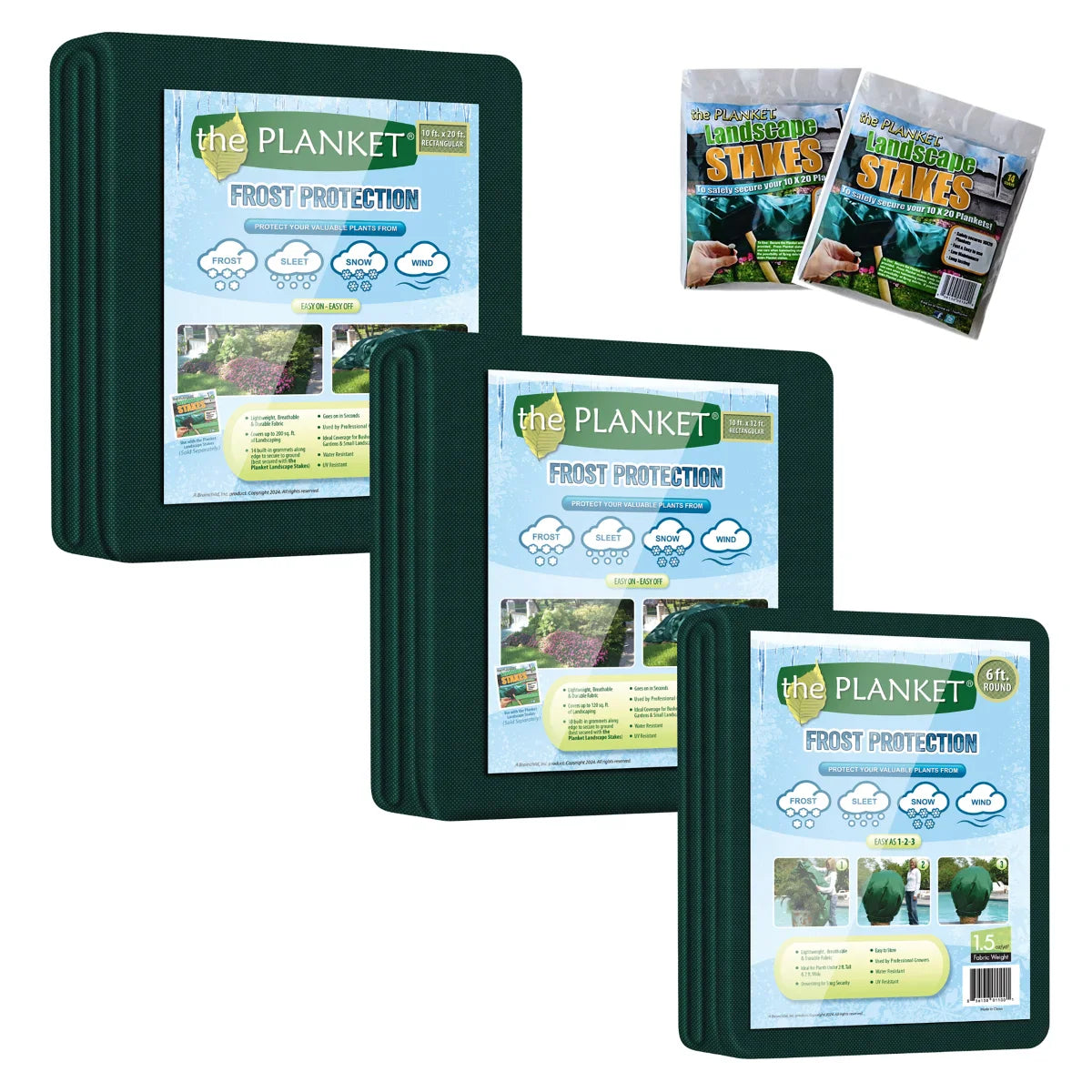 Frost Protection Plant Cover, 5-pack