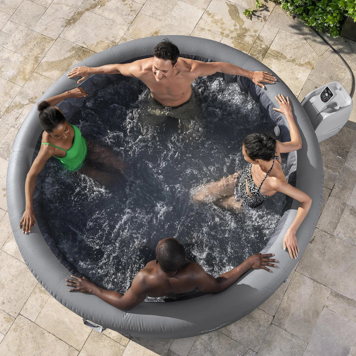 SaluSpa Ventura EnergySense Smart Air Jet 6-8 Person Inflatable Hot Tub Spa