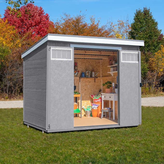 Melbourne 8' x 6' Wood Shed - Do It Yourself Assembly