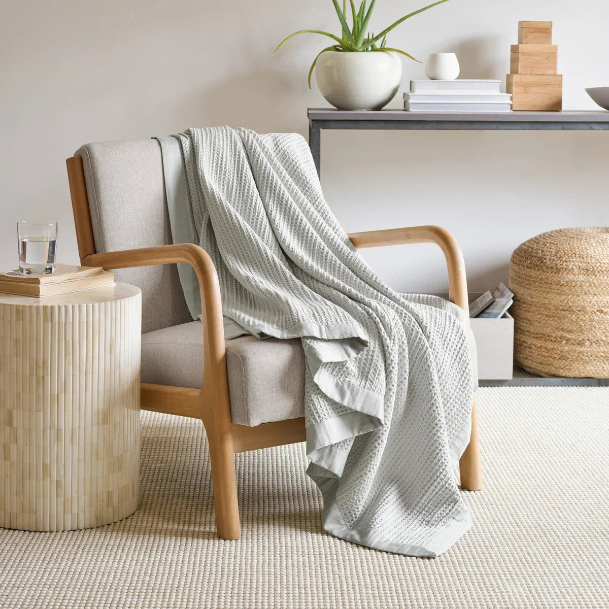 Jennifer Adams Cotton Waffle Throw