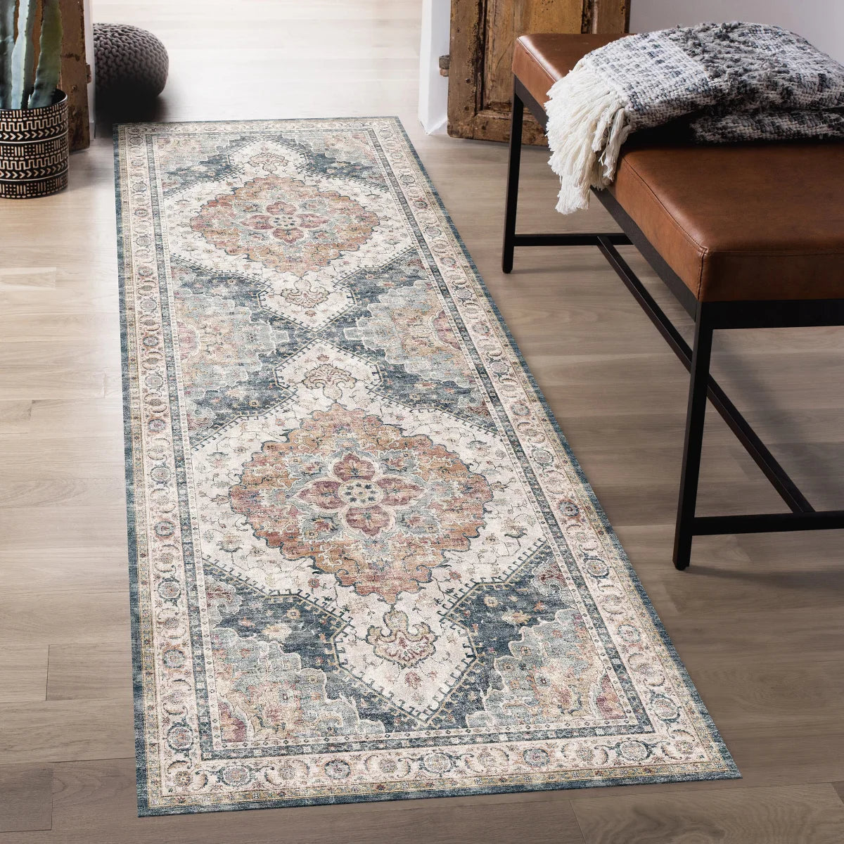 Wyatt & Ash Washable Runner, Geraldine