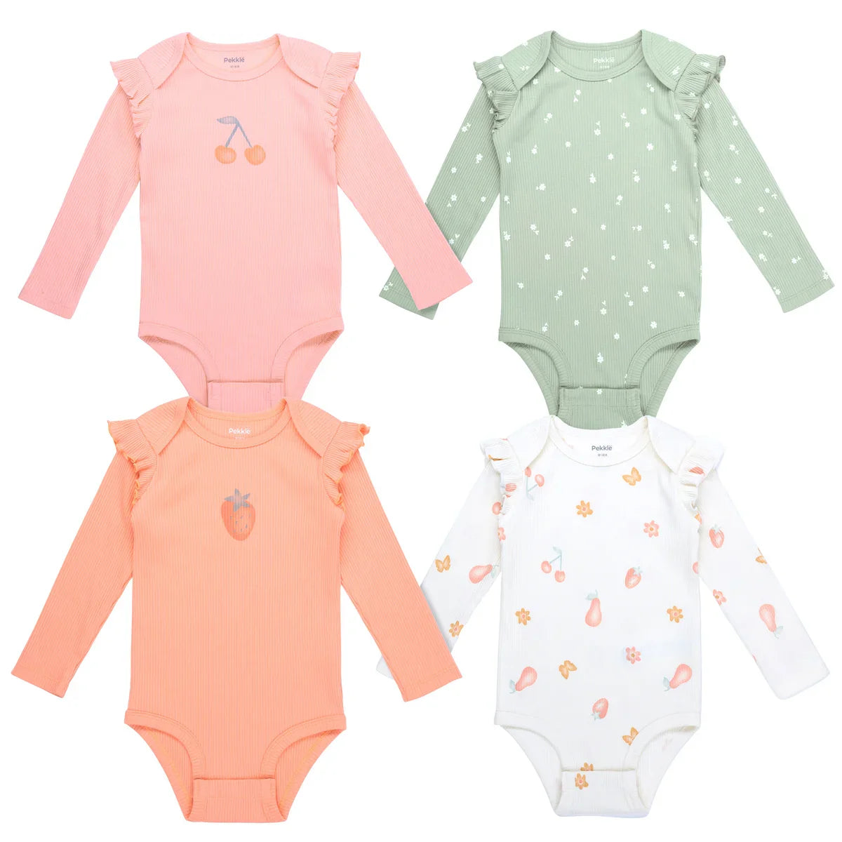 Pekkle Baby 4-pack Body Suit