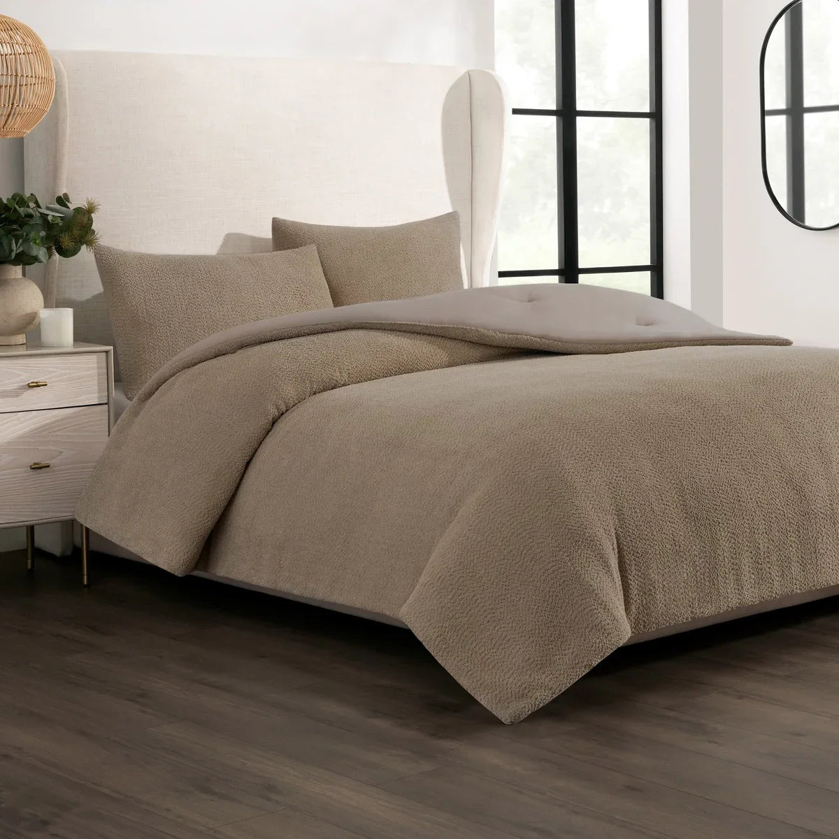 Cococozy 3-piece Bouclé Comforter Set