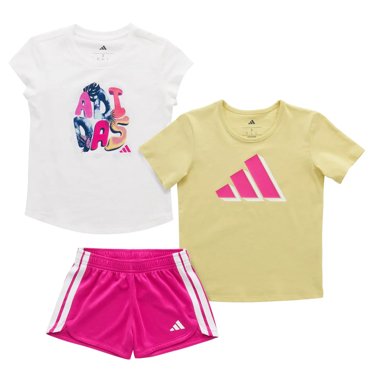 adidas Kids' 3-piece Short Set