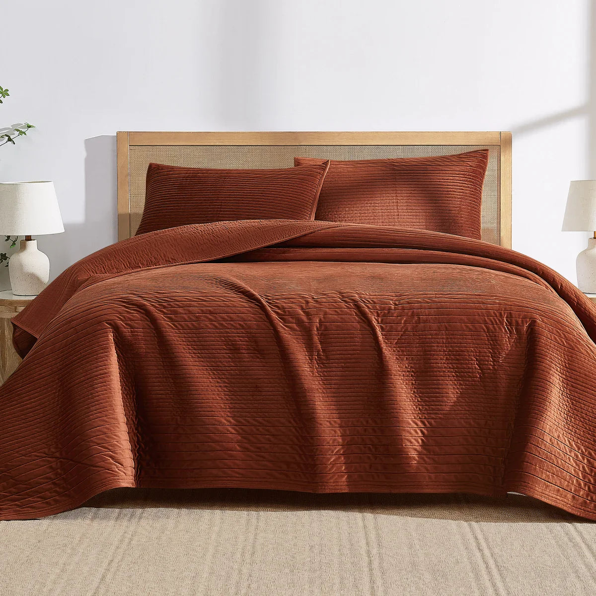 Brooklyn Loom 3-piece Velvet Coverlet Set