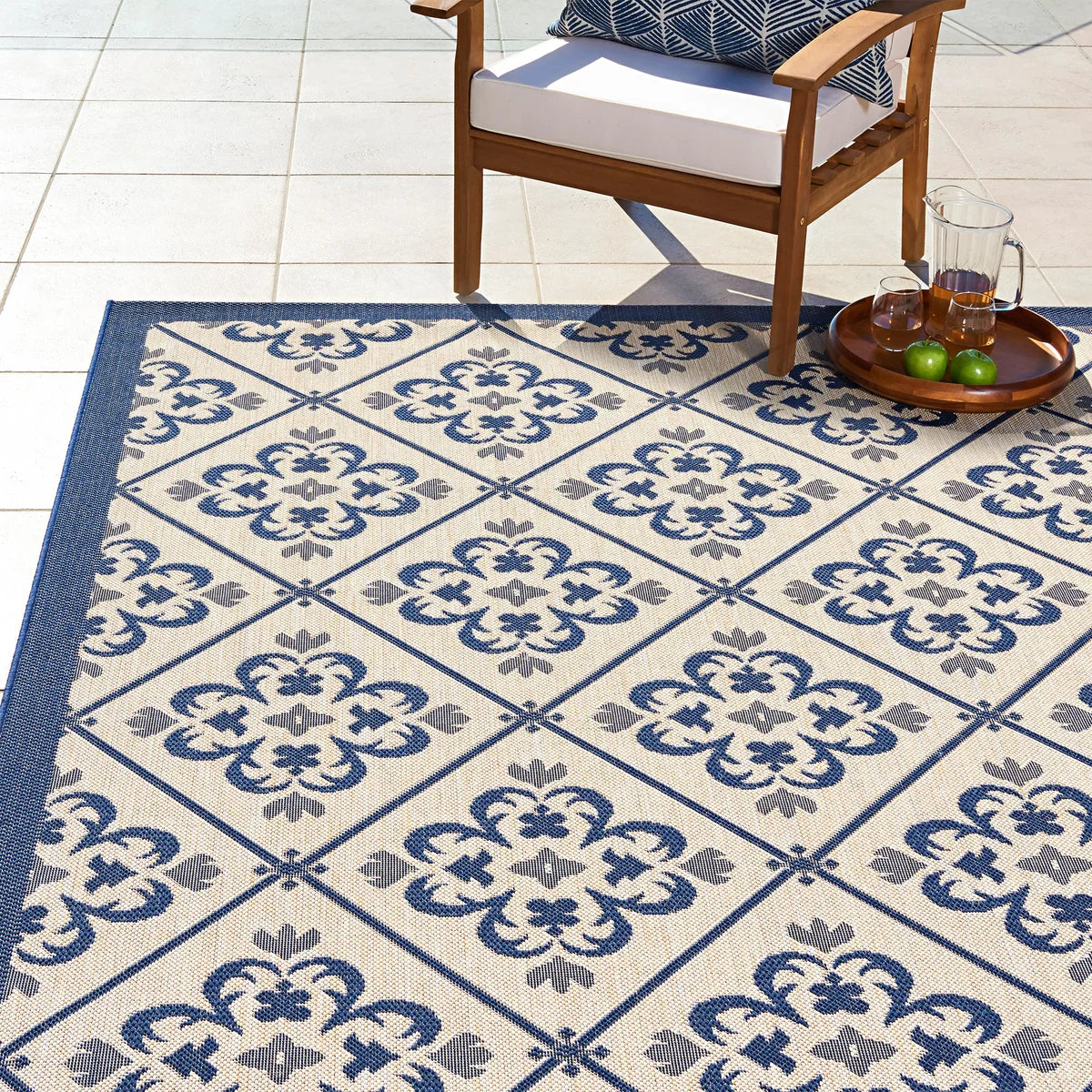 Naples Indoor/Outdoor Area Rug, Bronte