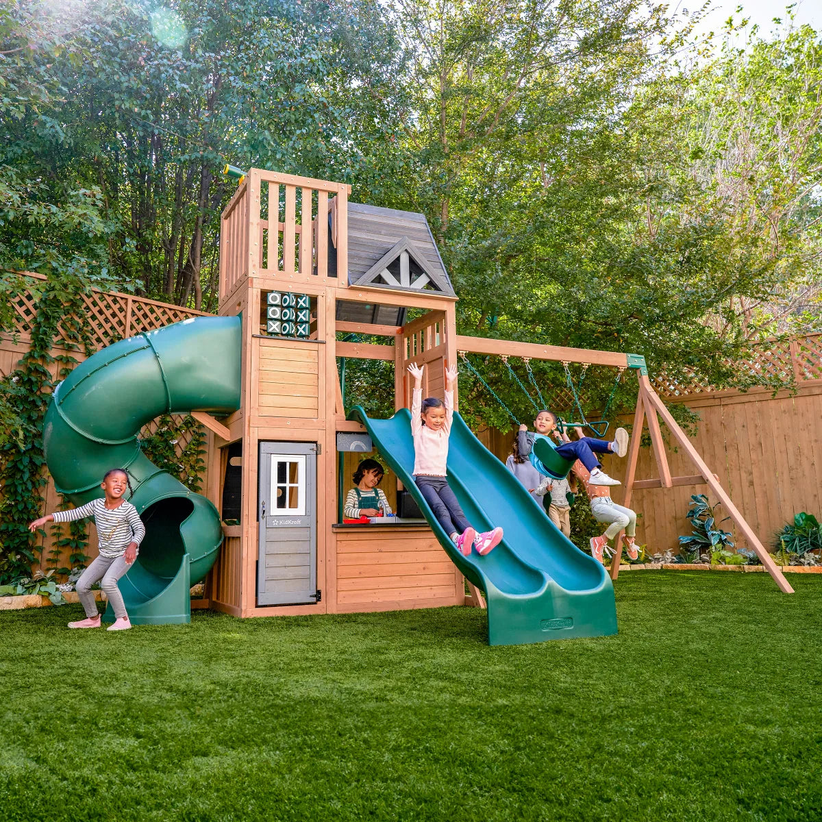 KidKraft Summit View Swing Set