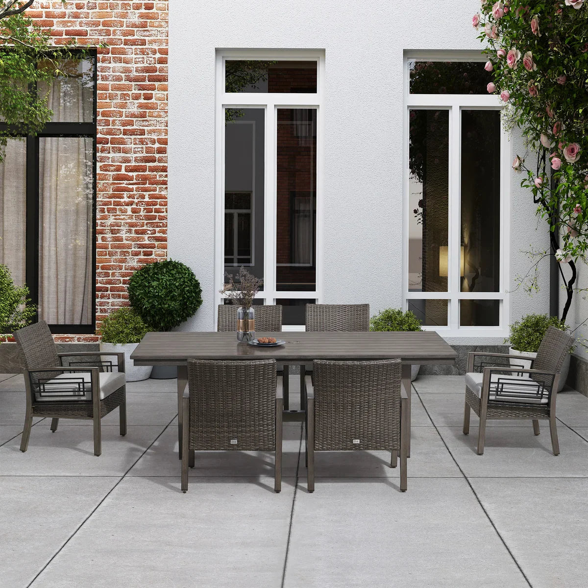 Austin II 7-piece Outdoor Patio Dining Set
