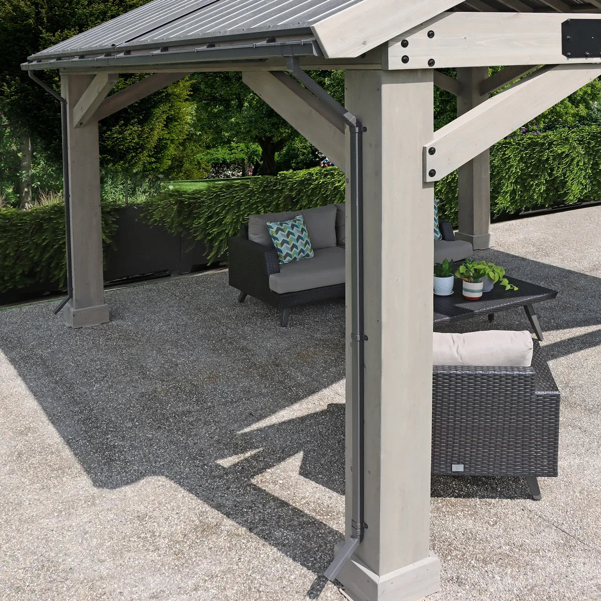 16' x 14' Timber Pavilion Rain Gutter Kit