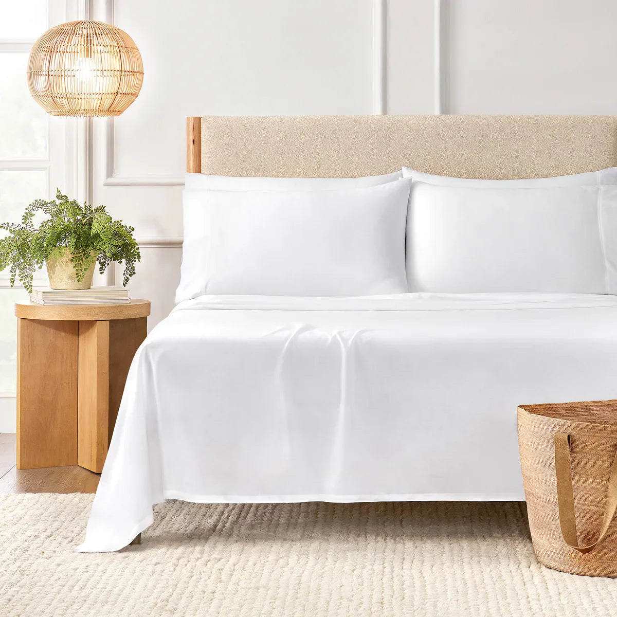 Purely Organic 300 Thread Count 6-piece Organic Cotton Sheet Set