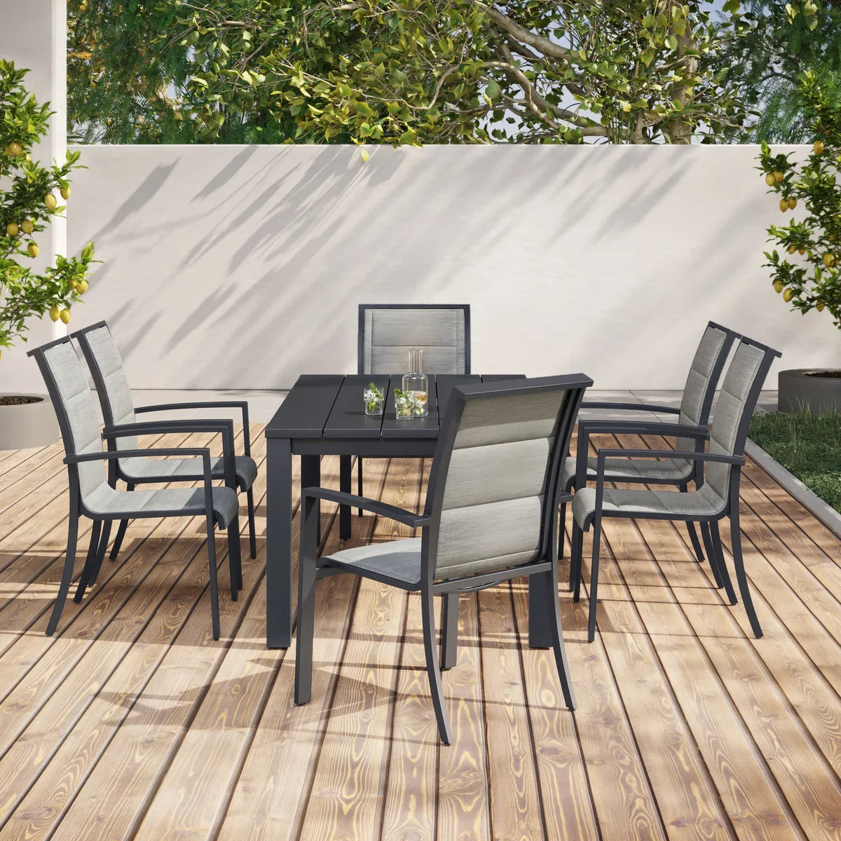 Stillwater 7-piece Padded Sling Outdoor Patio Dining Set