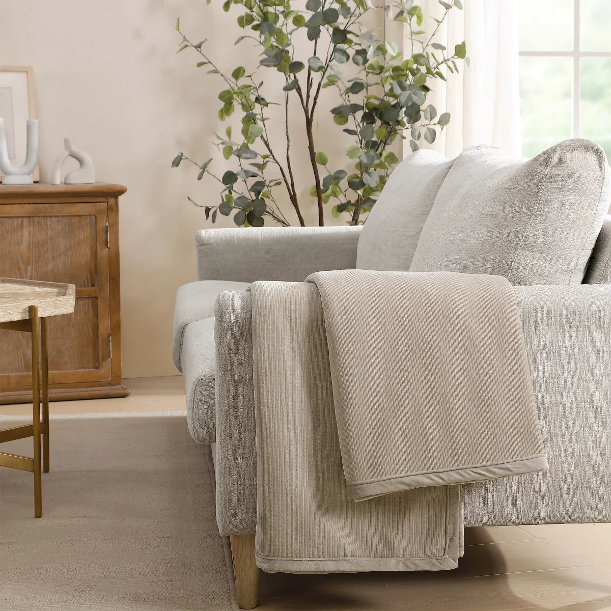 Jennifer Adams Luxe Chenille Corduroy Throw