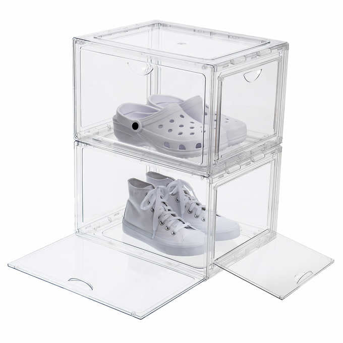 Stackable Shoebox & Organizer, 8-pack