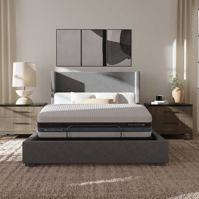 Sleep Science 12" iFlip Sonoma Memory Foam Mattress with Adjustable Power Base