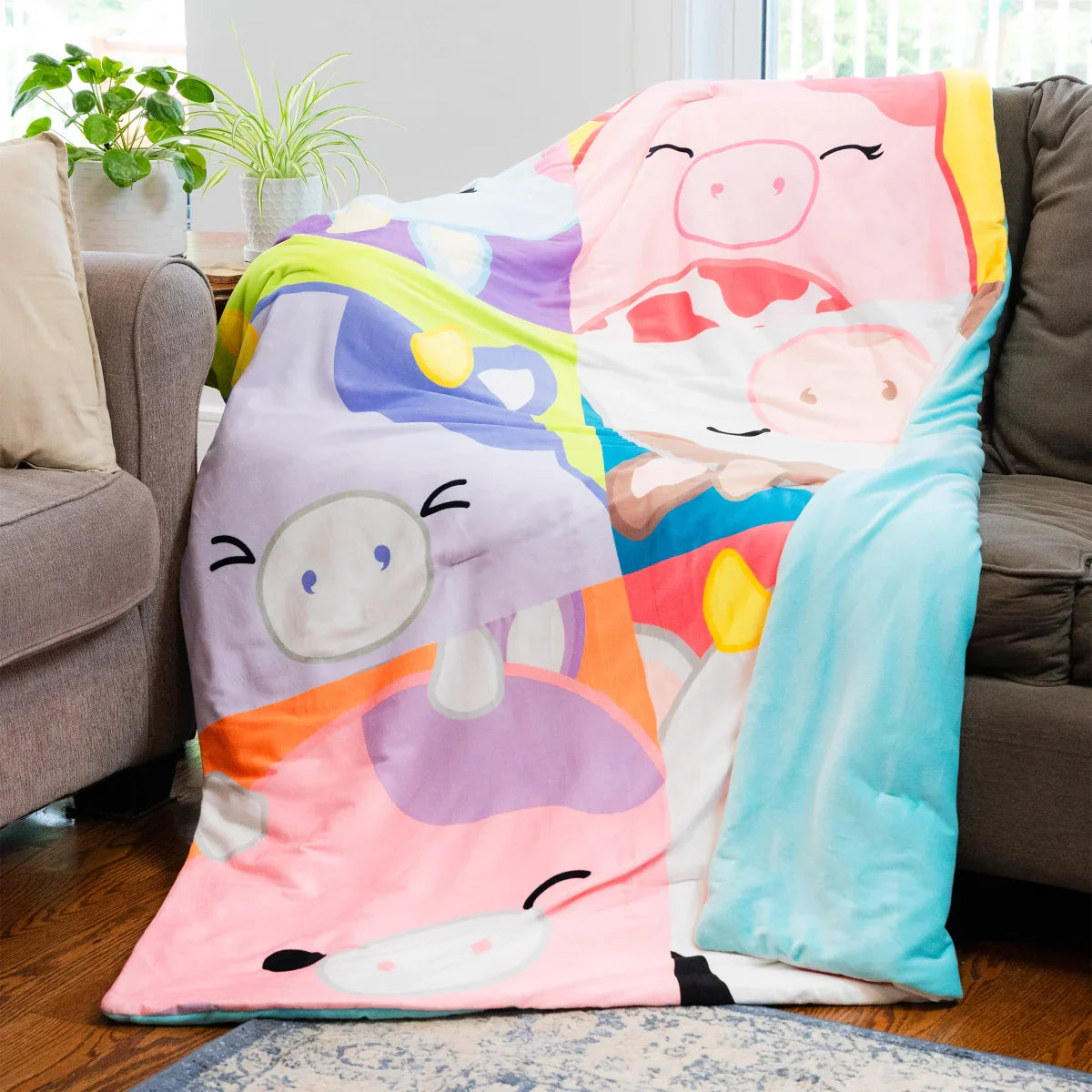 Squishmallows Snuggle Throw Blanket, Assorted Designs