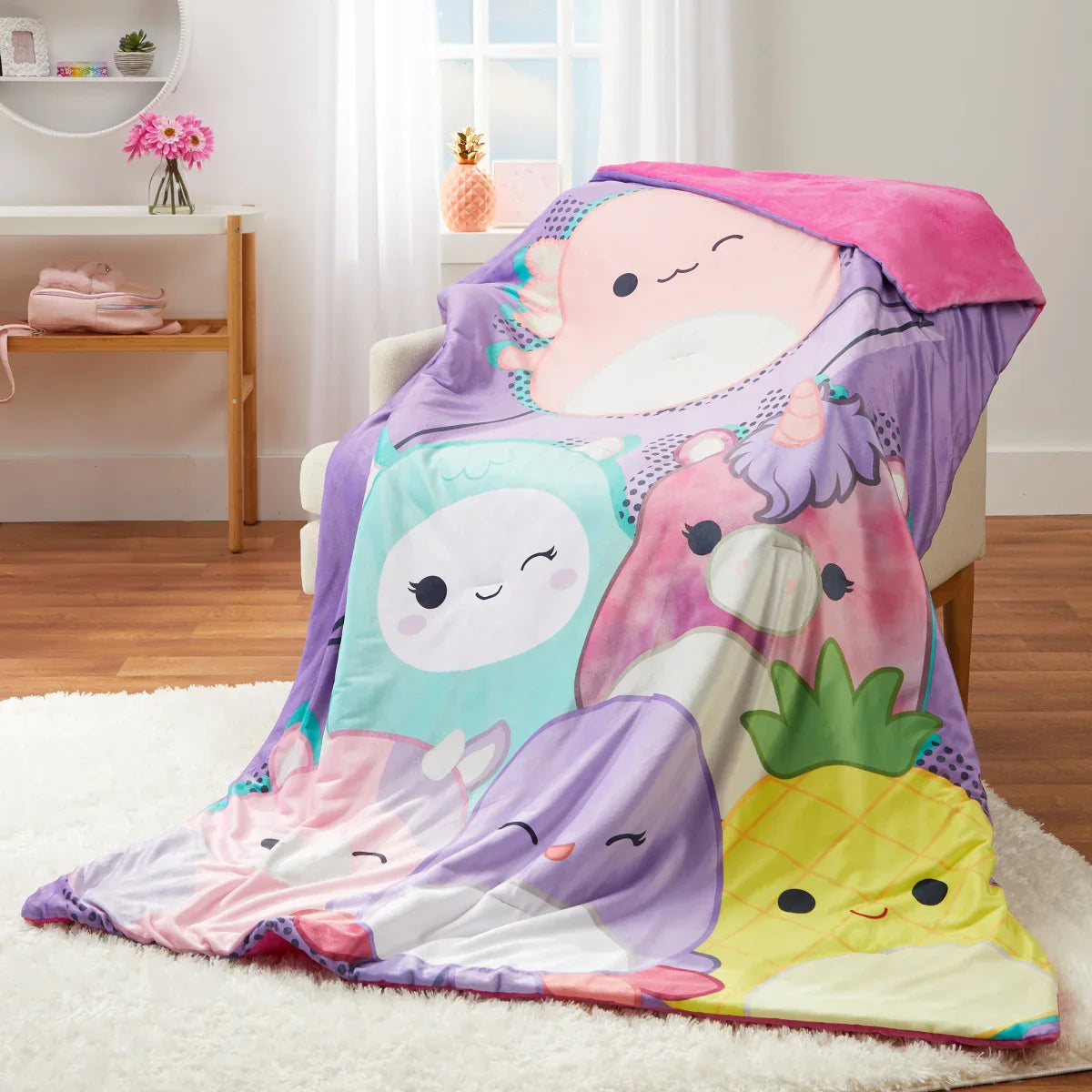 Squishmallows Snuggle Throw Blanket, Assorted Designs