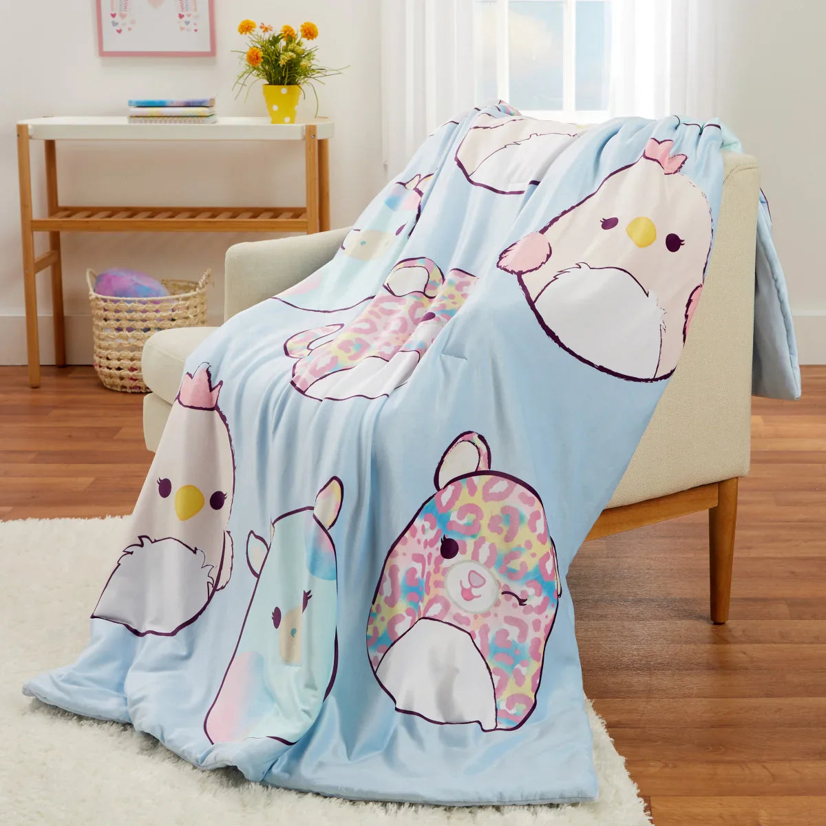 Squishmallows Snuggle Throw Blanket, Assorted Designs