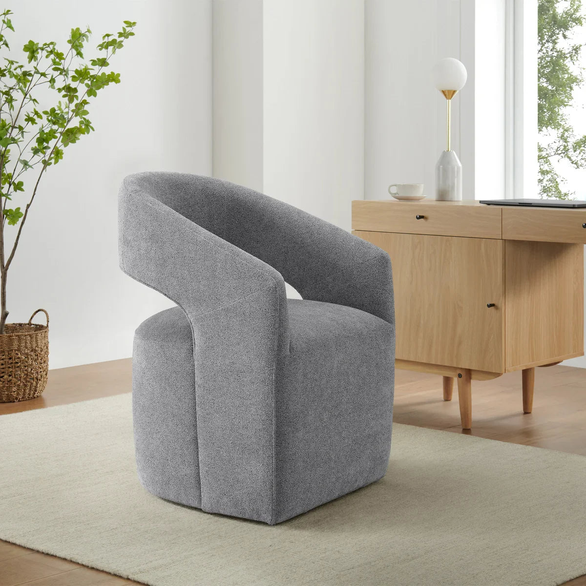 Alivia Fabric Rolling Chair