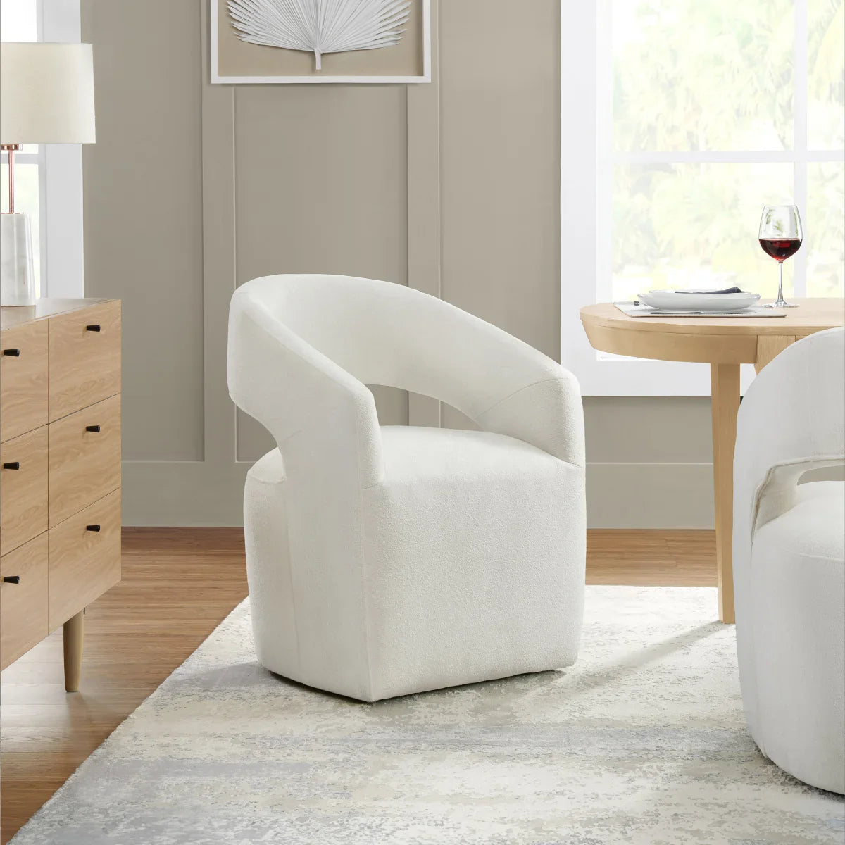 Alivia Fabric Rolling Chair