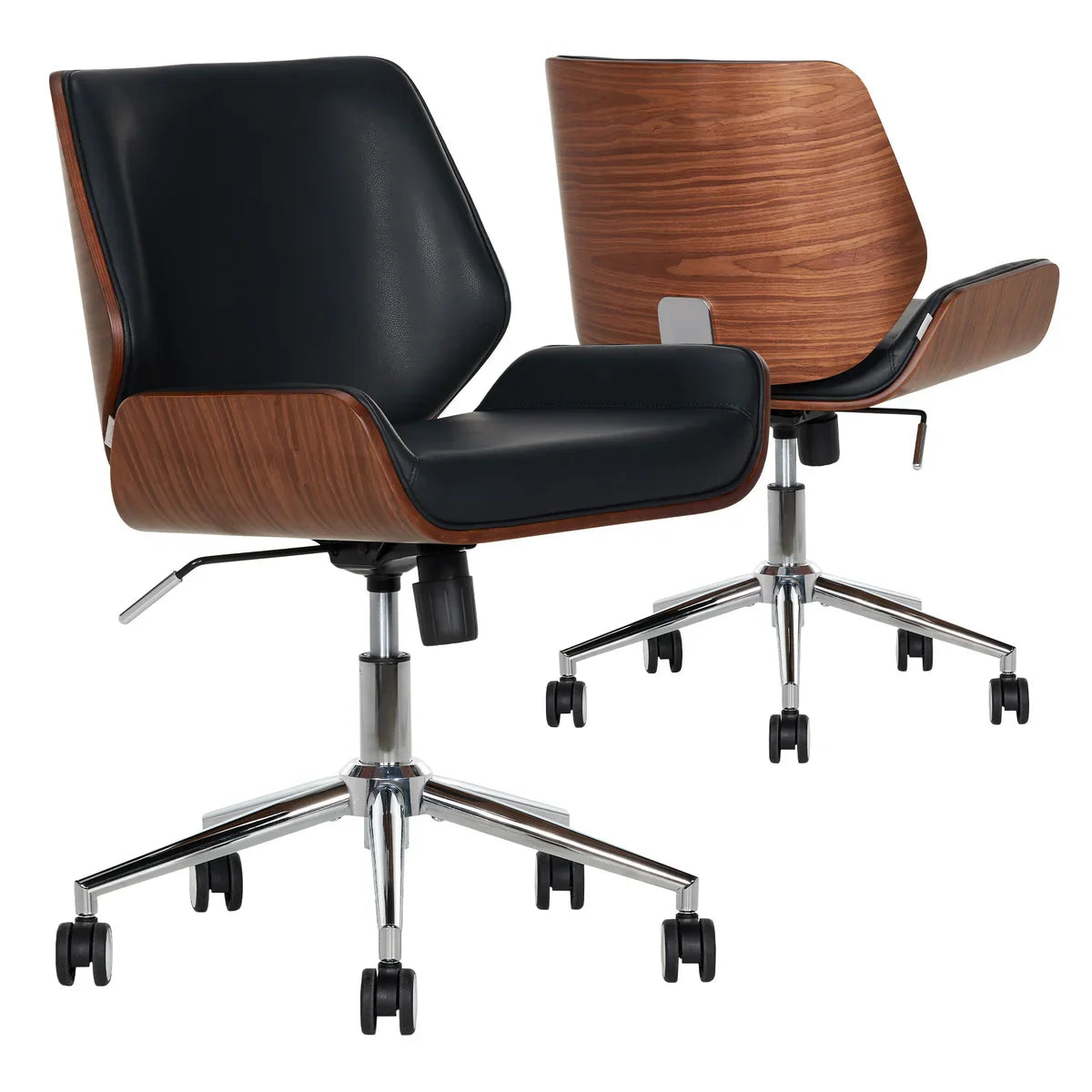 Ciara Bentwood Walnut Veneer Frame Office Chair
