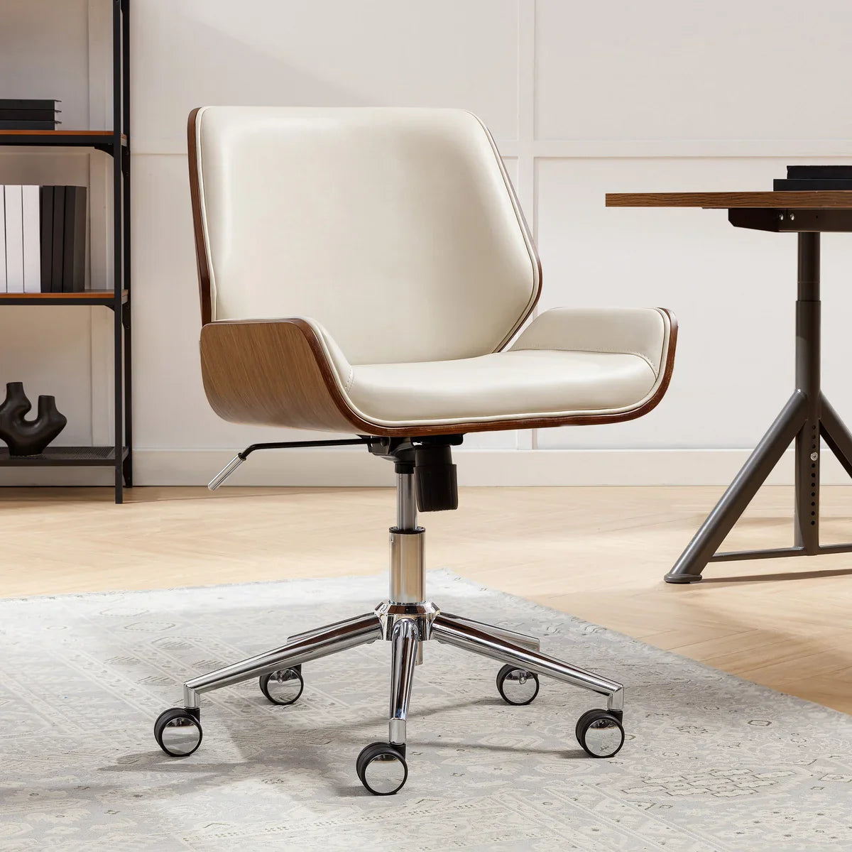 Ciara Bentwood Walnut Veneer Frame Office Chair