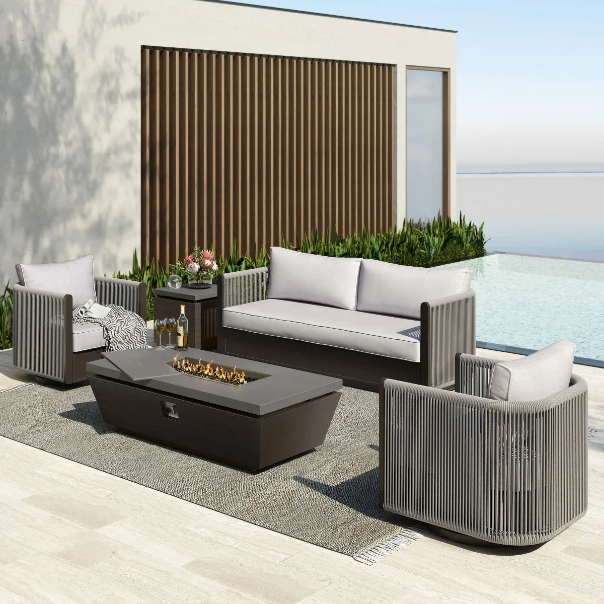 Grand Leisure Vega 5-piece Fire Seating Set
