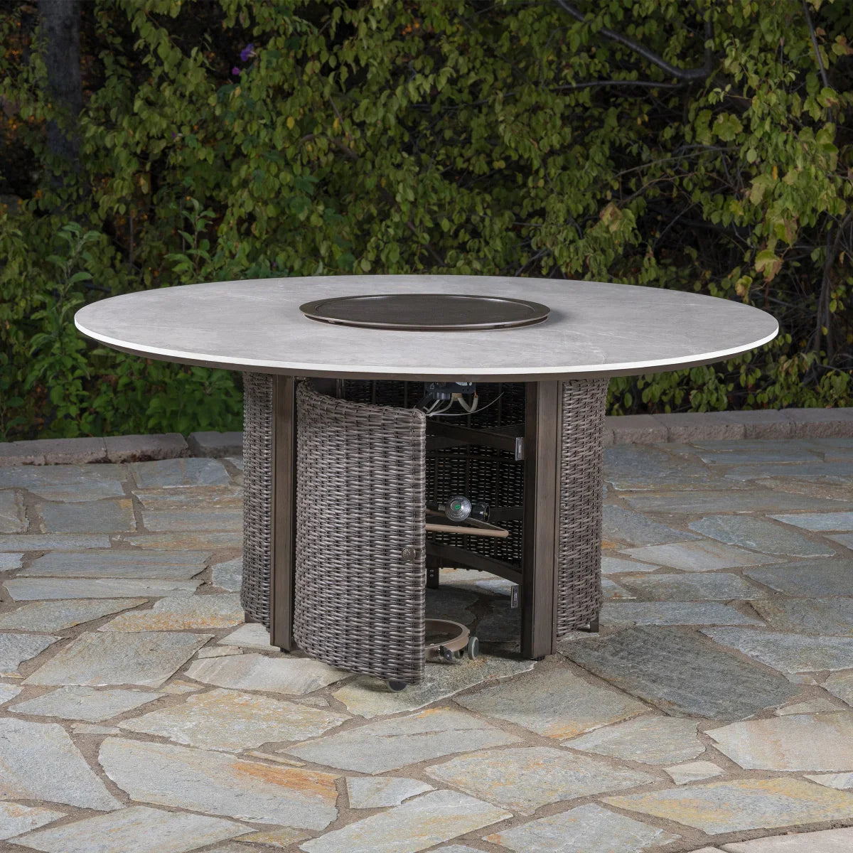 SunVilla Sarasota 7-piece Fire Outdoor Dining Set