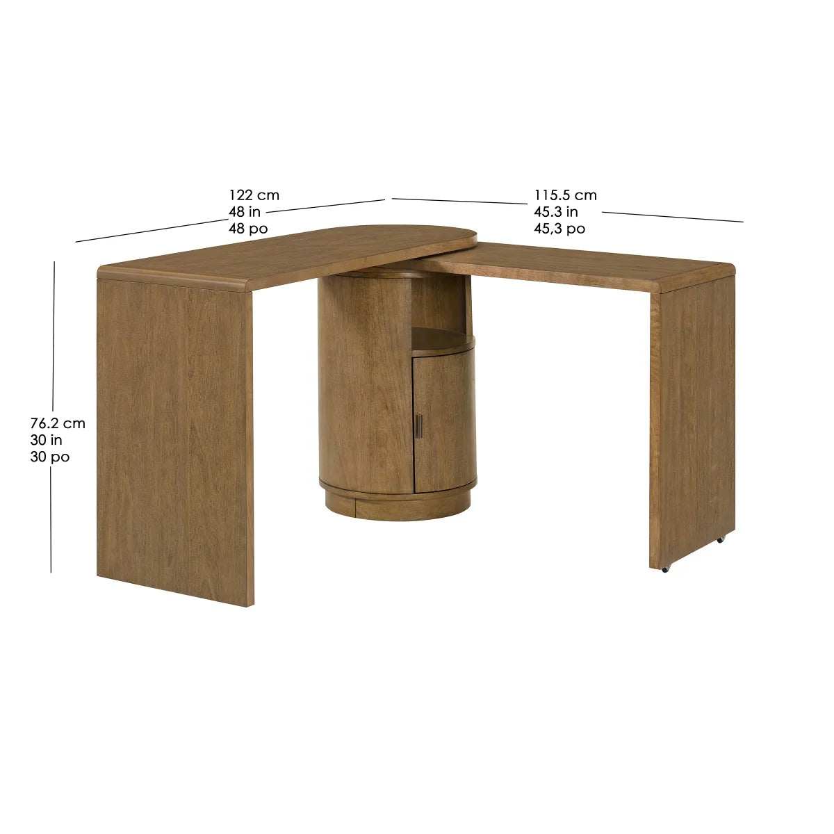 Camden 48” Swivel Desk