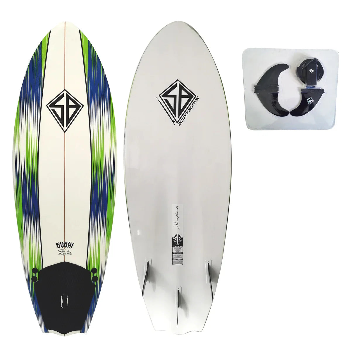 Scott Burke SUSHI 5'8" Fish Style Foam Surfboard