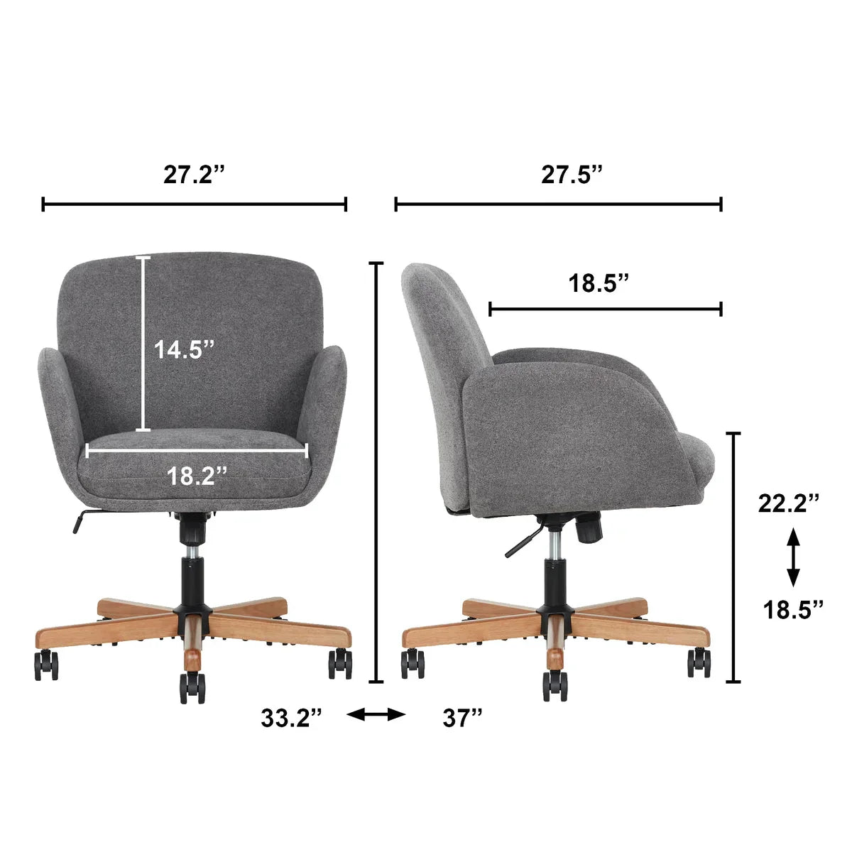 Henredon Murphy Fabric Office Chair