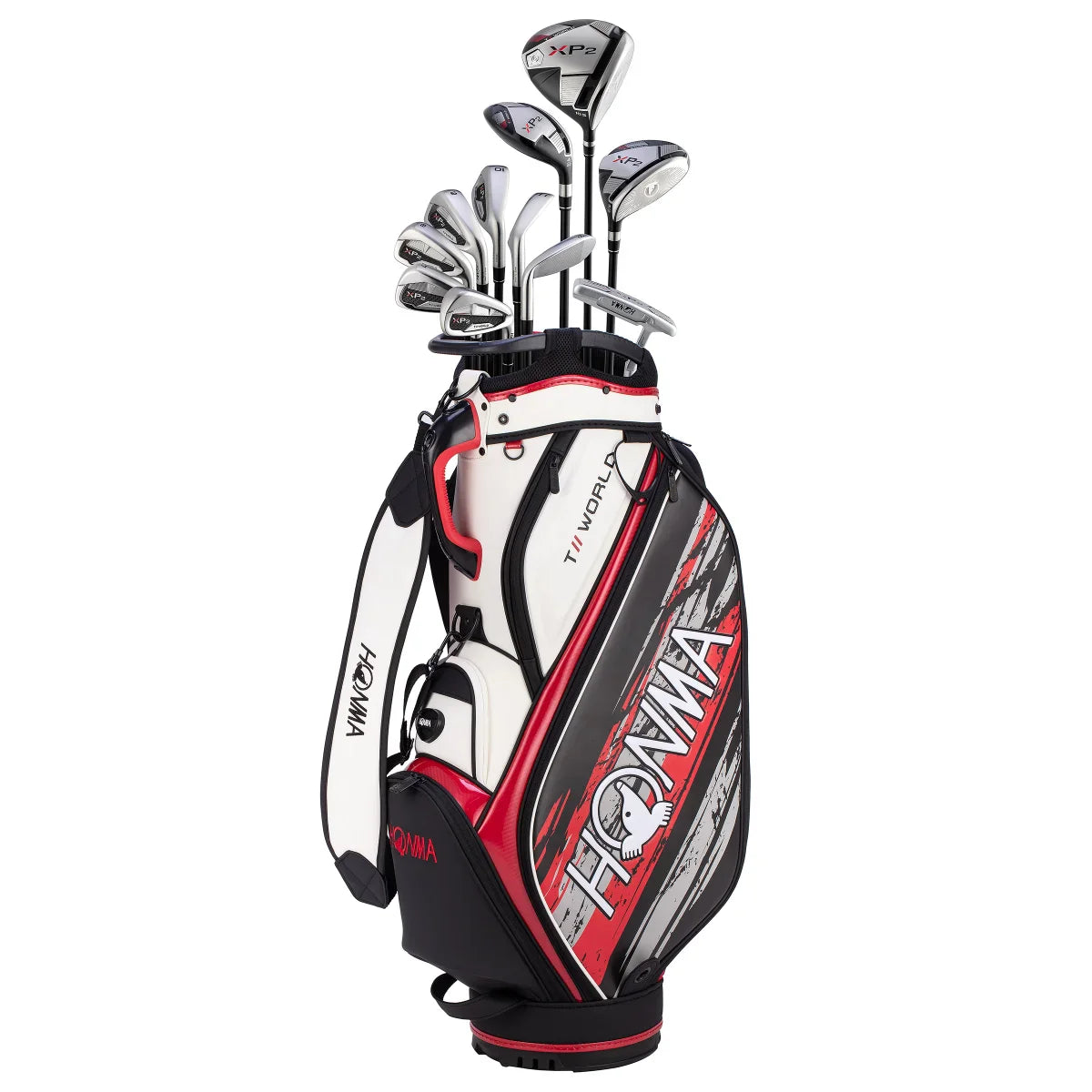 HONMA T//WORLD XP-2 Men's Stiff Flex 11-piece Golf Club Set, Right Handed
