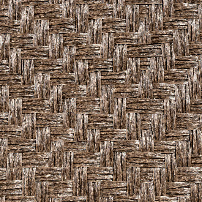 Seagrass Woven Chaise Lounge with Wheels, 2-pack
